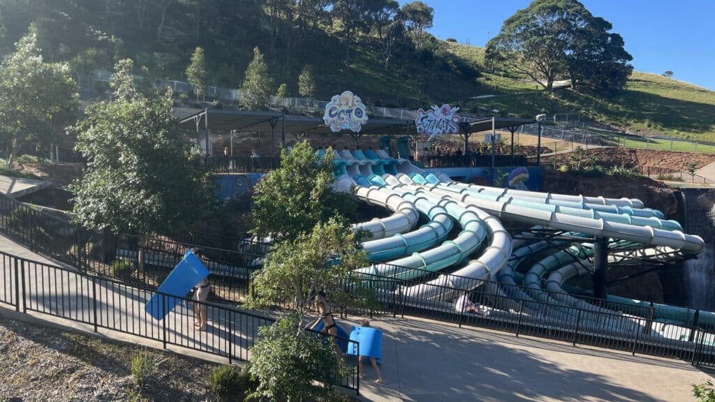 Thrill-seekers' paradise: jamberoo action park 3 Octoracer at jamberoo action park