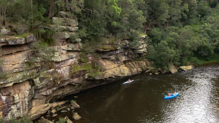 View of Kangaroo River from Hampden Bridge